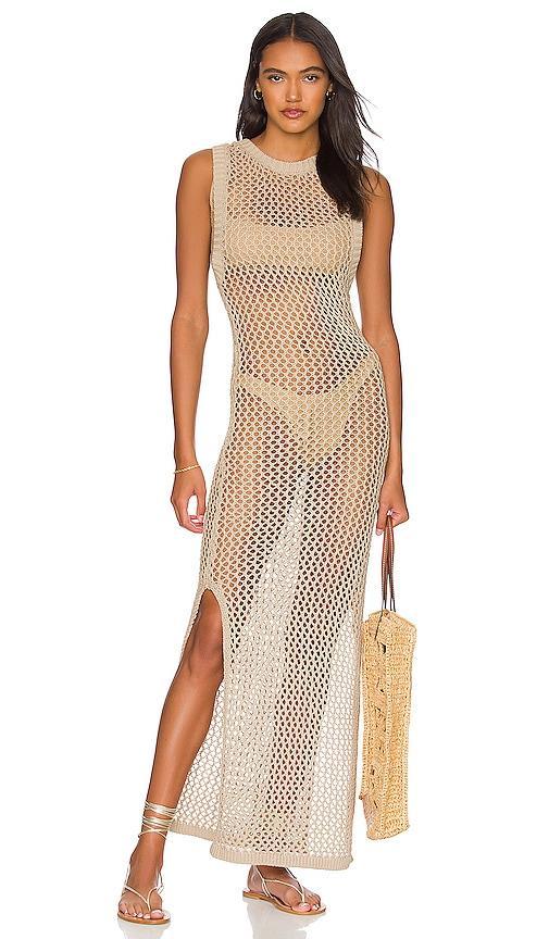 Womens Holly Net Cover-Up Midi-Dress Product Image