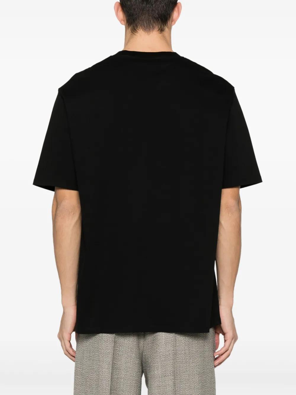 logo-embroidered cotton T-shirt Product Image