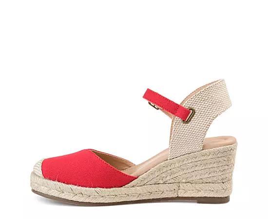 Journee Ashlyn Womens Wedges Blue Product Image
