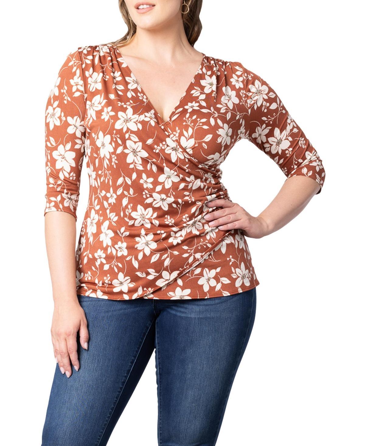 Womens Plus Femme Fatale Faux Wrap Top Product Image