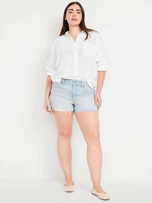 High-Waisted OG Jean Cut-Off Shorts -- 3-inch inseam Product Image