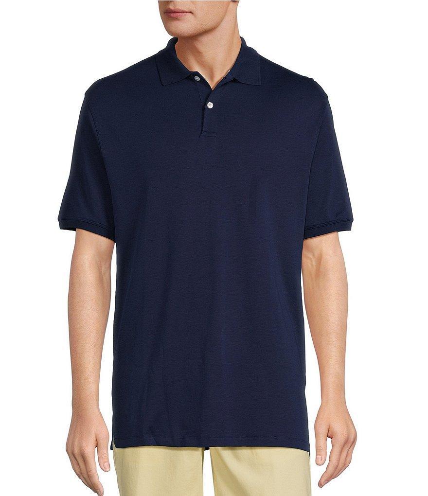 Roundtree & Yorke Supima Short Sleeve Solid Polo Shirt Product Image