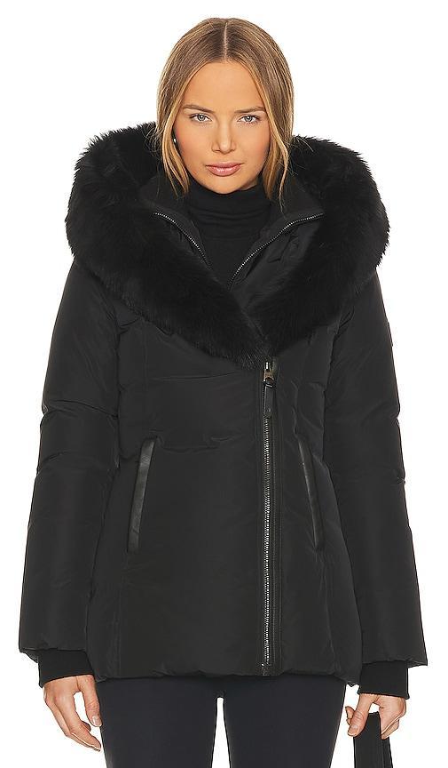 Womens Adali Shearling-Trimmed Down Coat Product Image