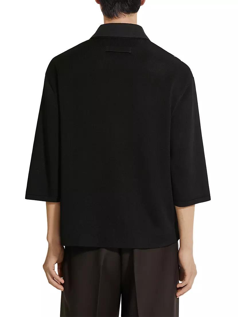 Silk Polo Shirt Product Image