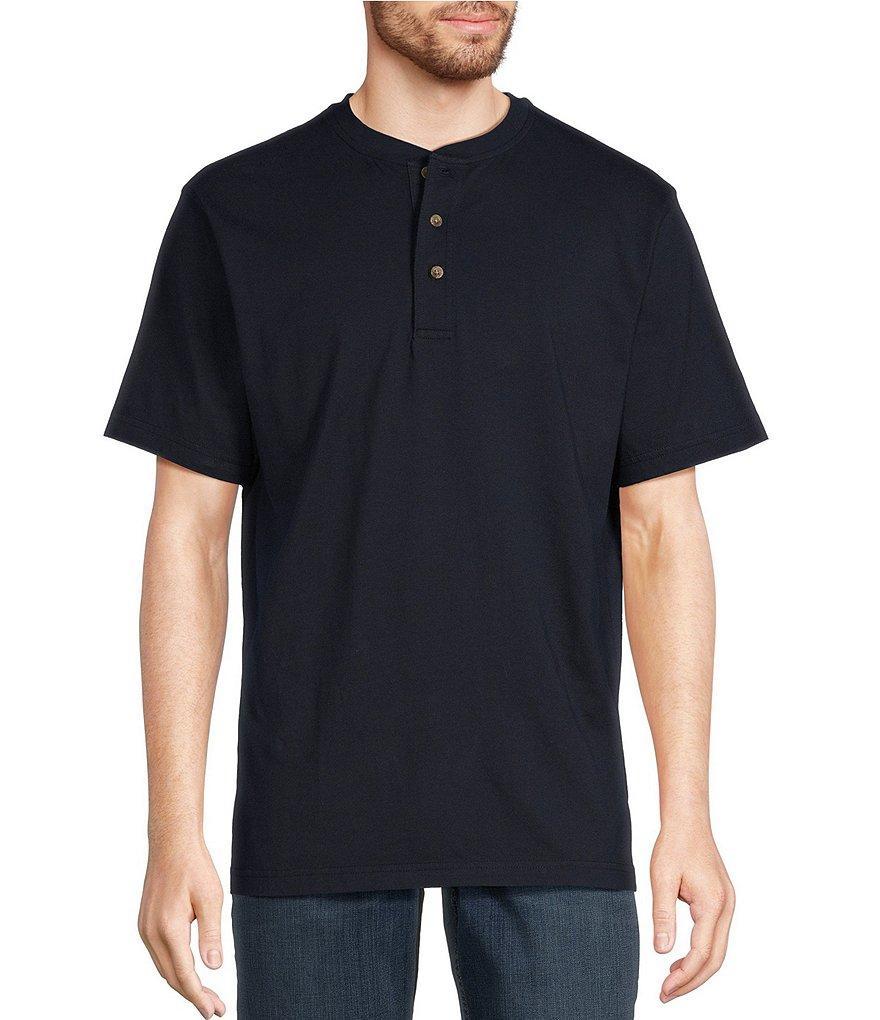 L.L.Bean Carefree Unshrinkable Traditional Fit Short Sleeve Henley T-Shirt Product Image