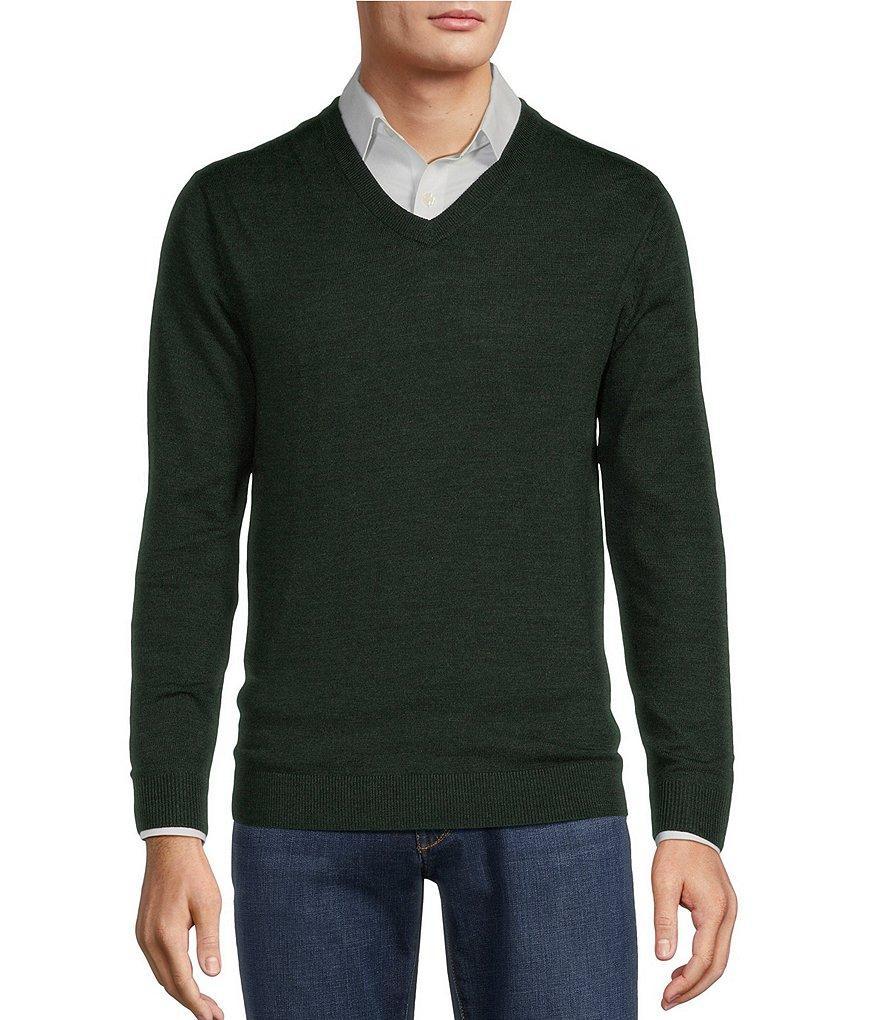 Hart Schaffner Marx Merino Wool V-Neck Sweater Product Image