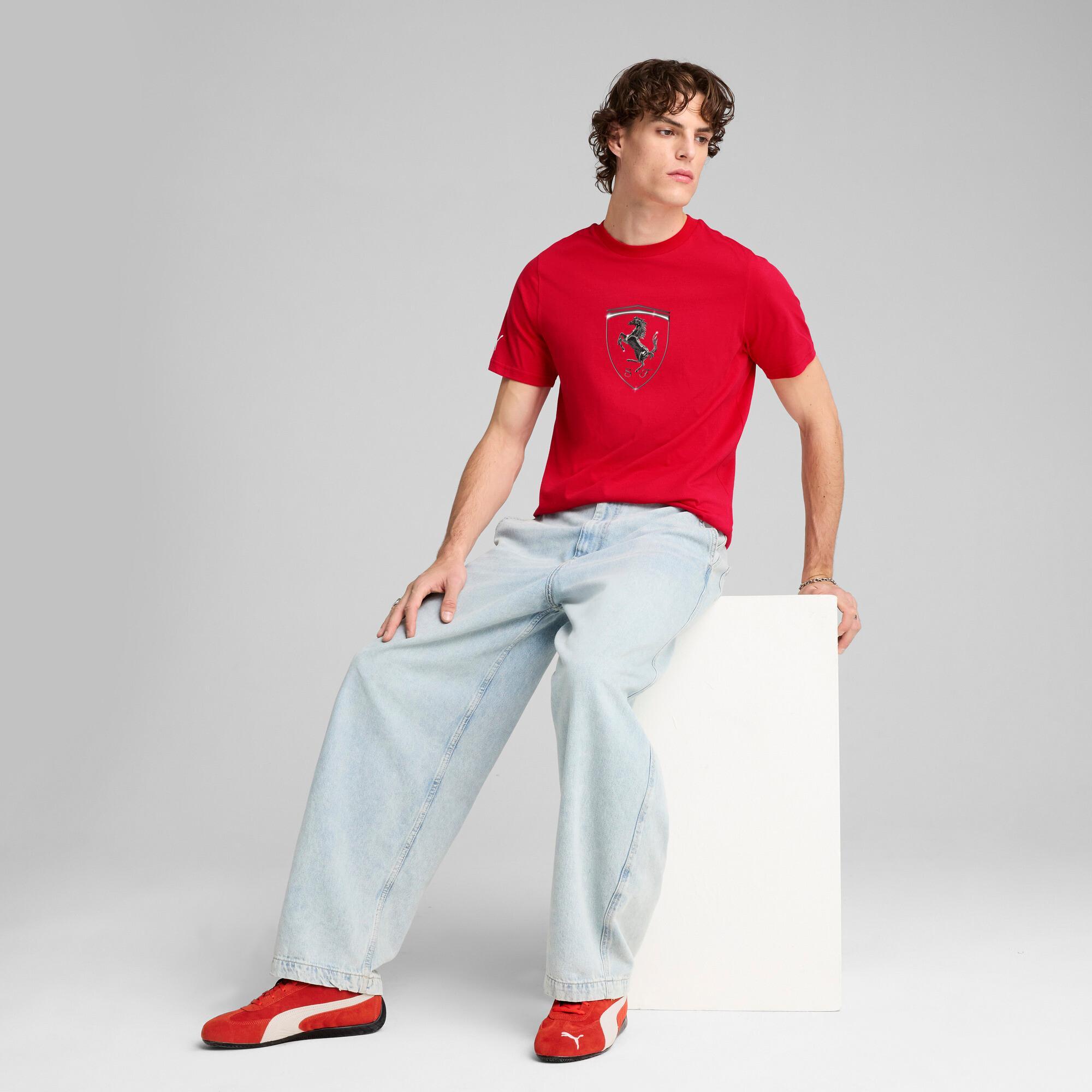 PUMA Scuderia Ferrari Race Tonal Big Shield Mens T-Shirt Product Image