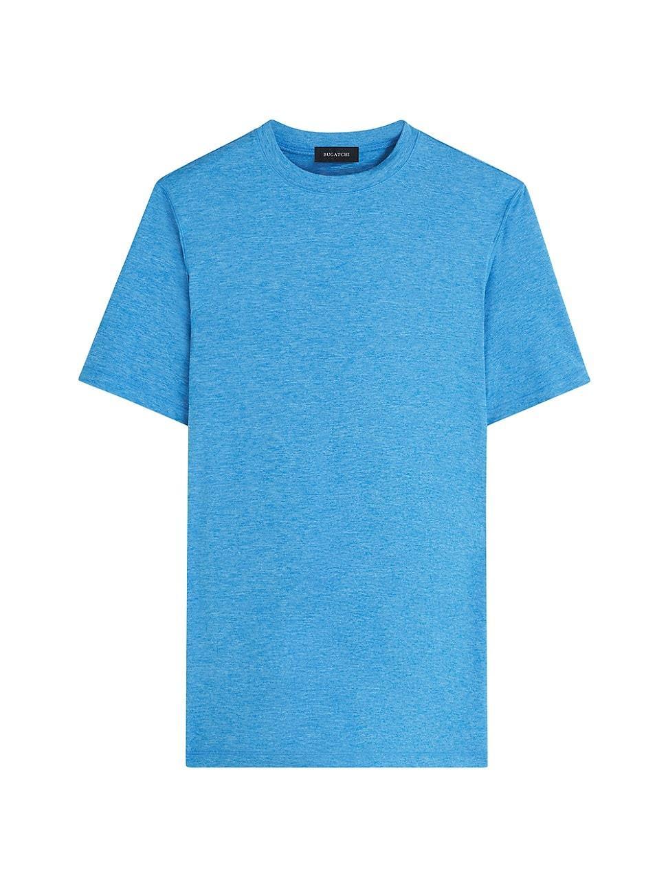 Mens Cotton Jersey Crewneck T-Shirt with Faux Layering Product Image