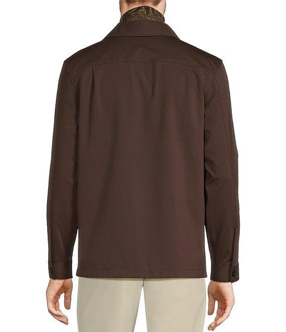 Murano Crocodile World Slim Fit Point Collar Shirt Jacket Product Image