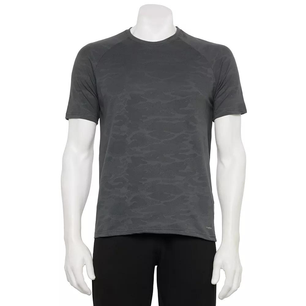 Men's Motion Short Sleeve Camo Active Tee, Size: Large, Grey Product Image