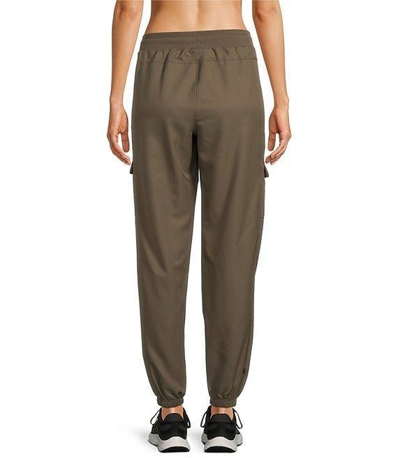 Kinesis Woven Elastic Cinched Cuff Ribbed Waistband Flap Pocket Ankle Joggers Product Image