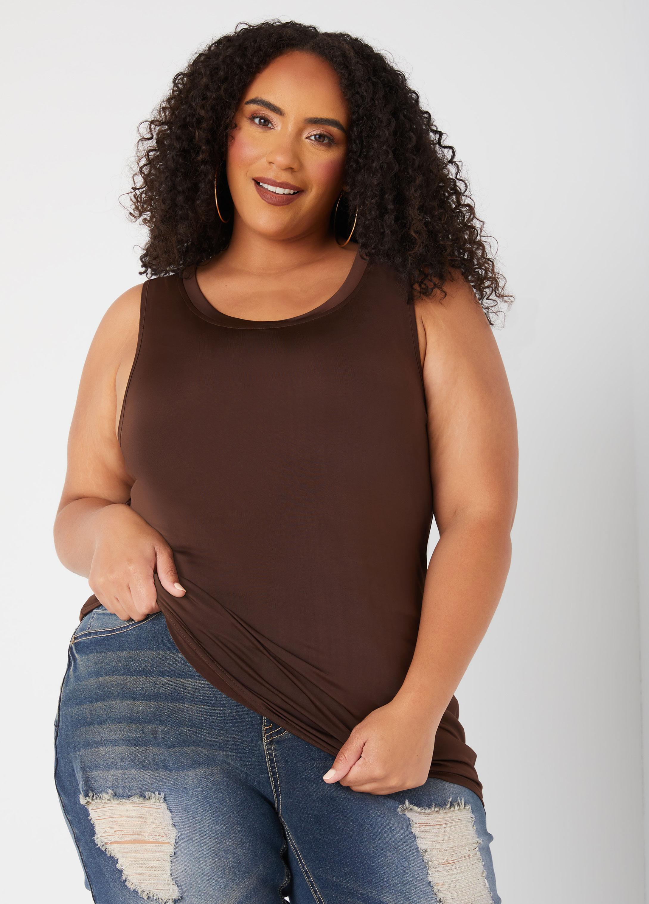 Plus Size The Basic Knit Cami Top Ashley Stewart Product Image