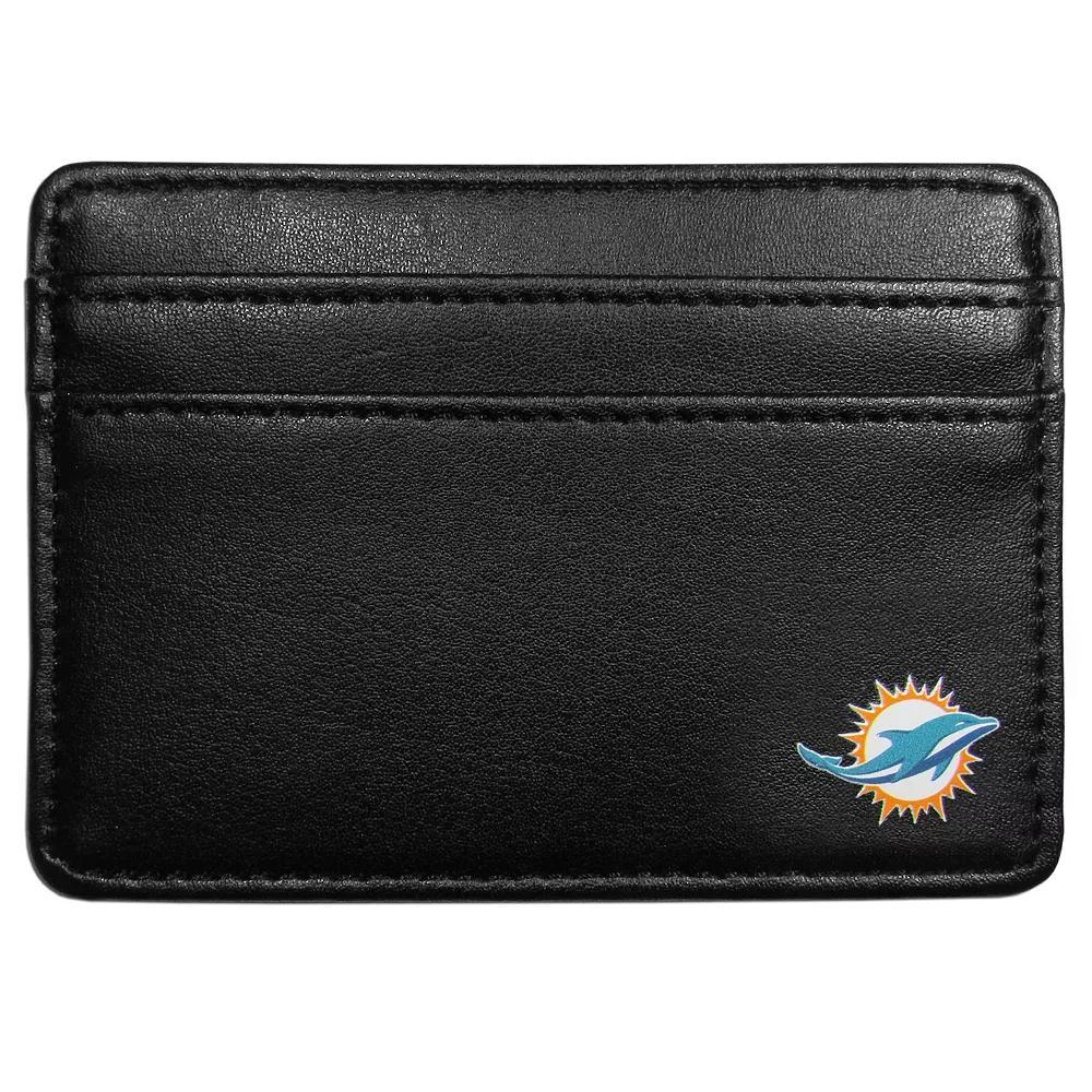 Men's Miami Dolphins Weekend Wallet, Black Product Image