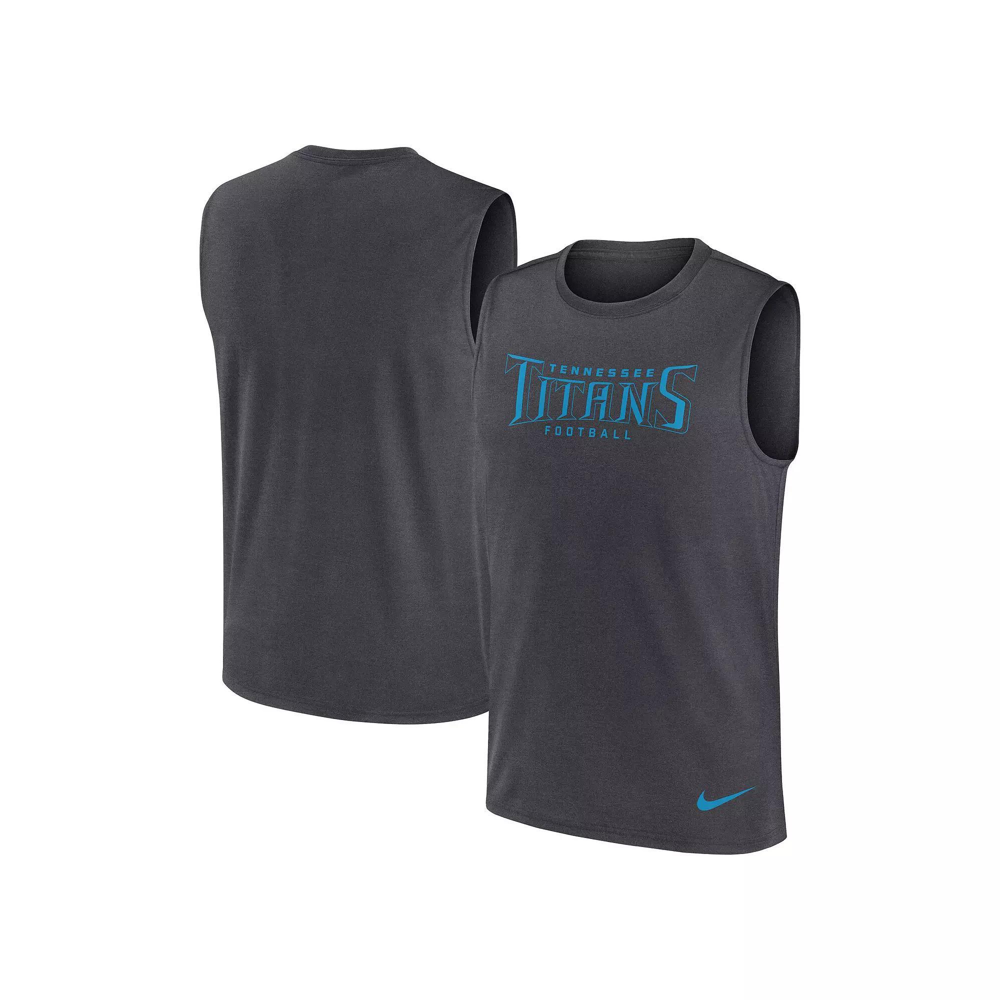 Men's Nike Gray Detroit Lions Primetime Legend Performance Muscle Tank Top, Size: 2XL, Grey Product Image