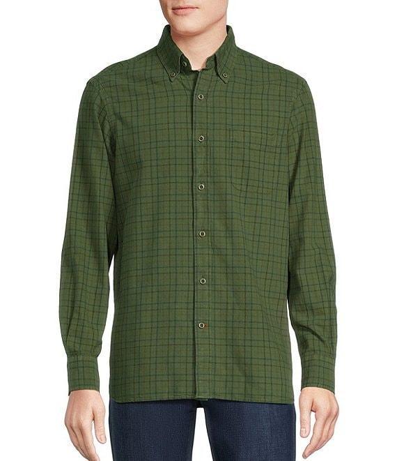 Cremieux Blue Label Classic Fit Medium Plaid Oxford Long Sleeve Woven Shirt Product Image