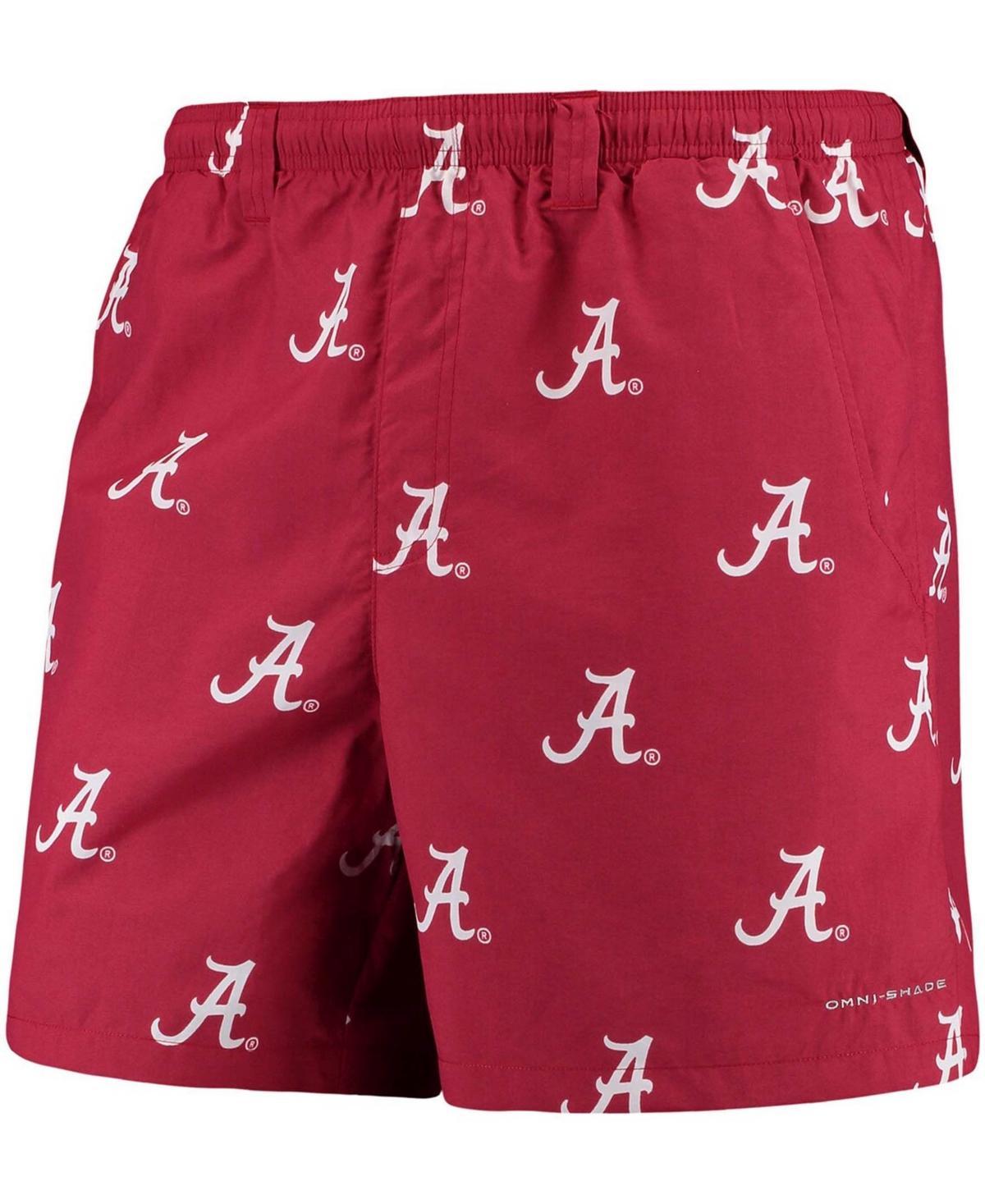 Men's Columbia Crimson Alabama Crimson Tide PFG Backcast II Omni-Shade Hybrid Shorts, Size: Large, Red Product Image