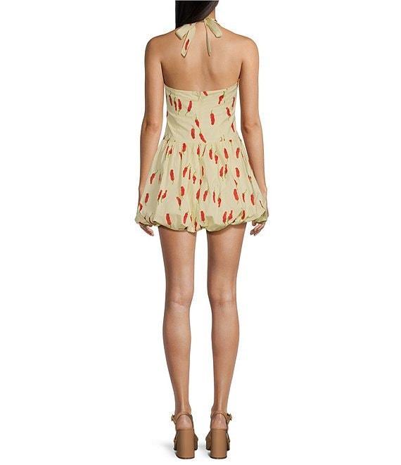 Bailey Rose Red Chili Pepper Halter Top Mini Dress Product Image