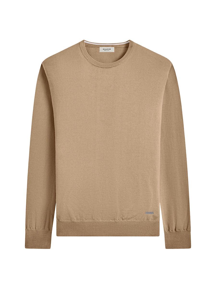 Mens Merino Wool Crewneck Sweater Product Image