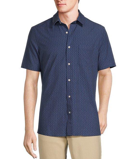 Rowm Rec + Relax Short Sleeve Performance Circle Print Shirt Product Image