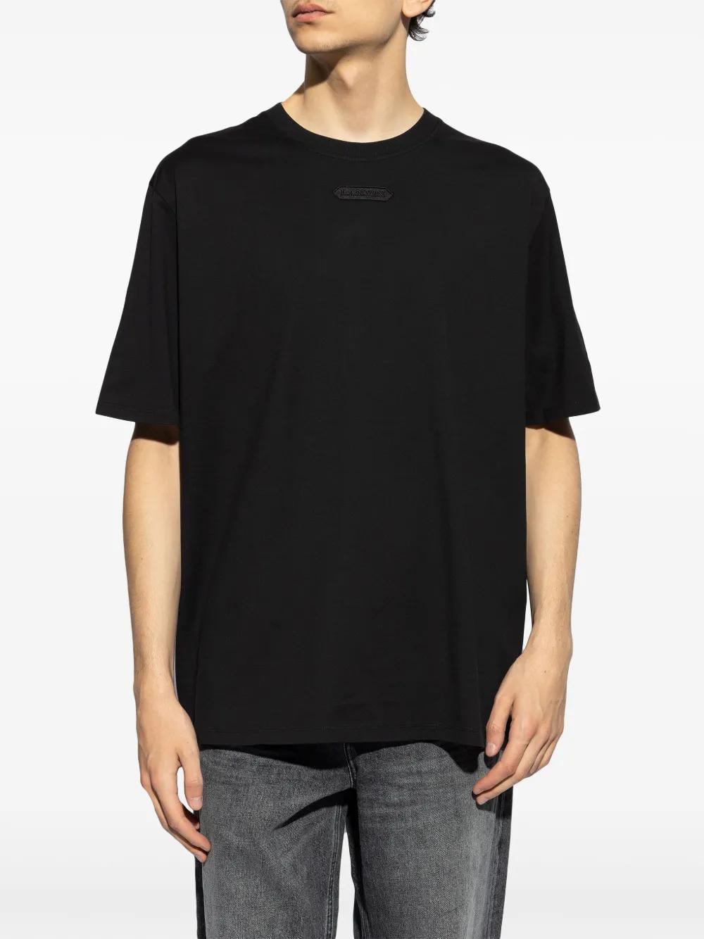 appliqué-logo cotton T-shirt Product Image