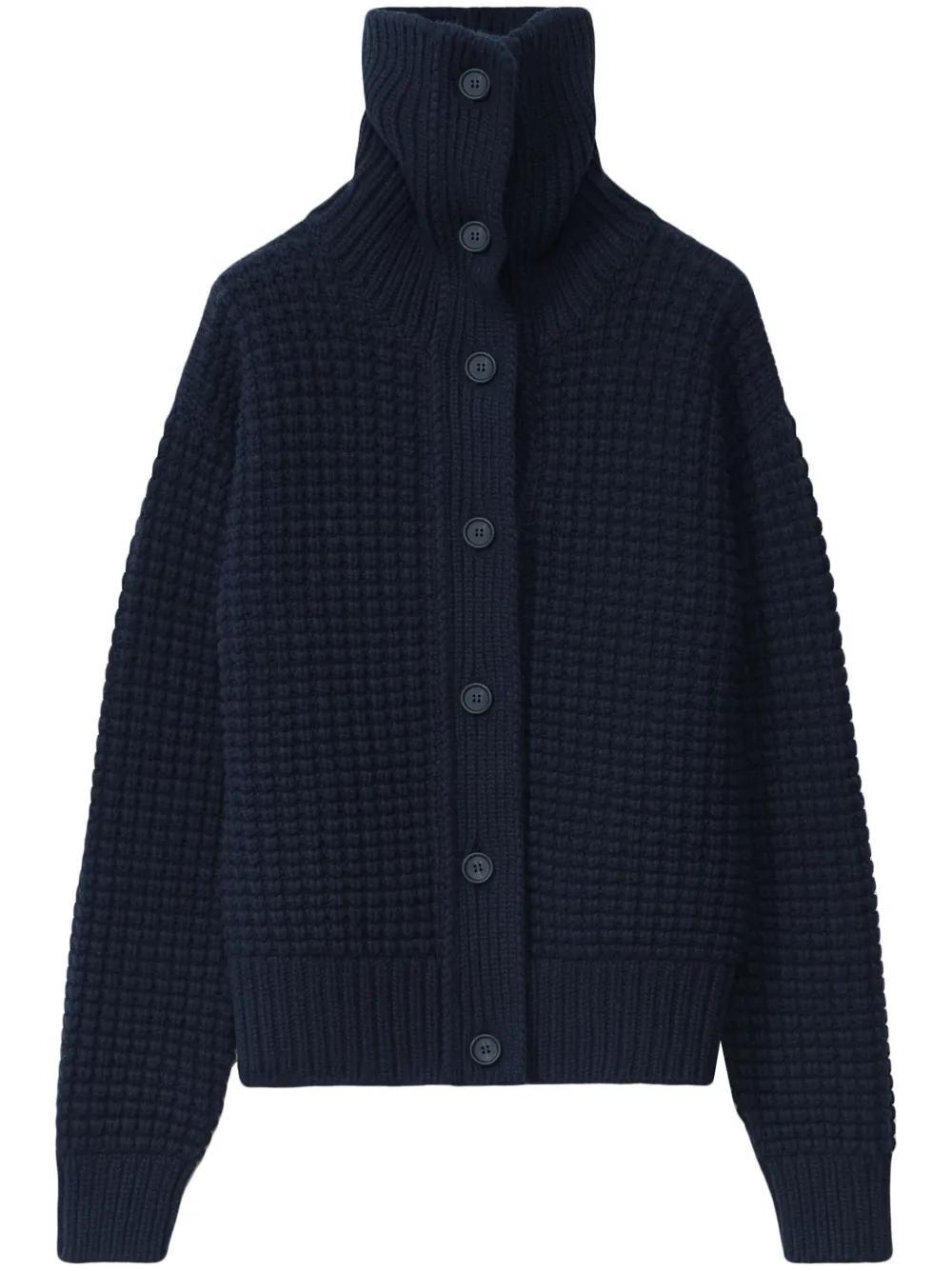 FABIANA FILIPPI Platinum Bomber Cardigan In Blue Product Image