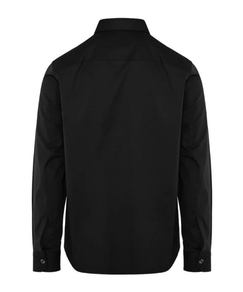 ZEGNA Patch-pocket Cotton Shirt In Black Product Image