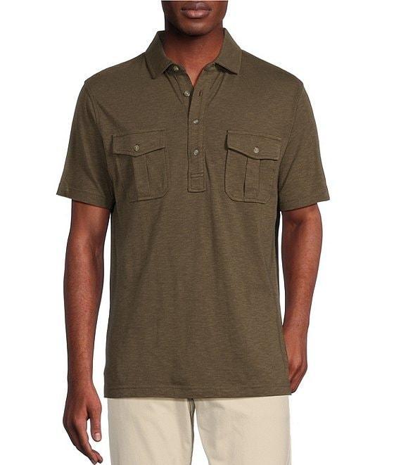 Cremieux Blue Label Cape Town Collection Solid Short Sleeve Polo Shirt Product Image