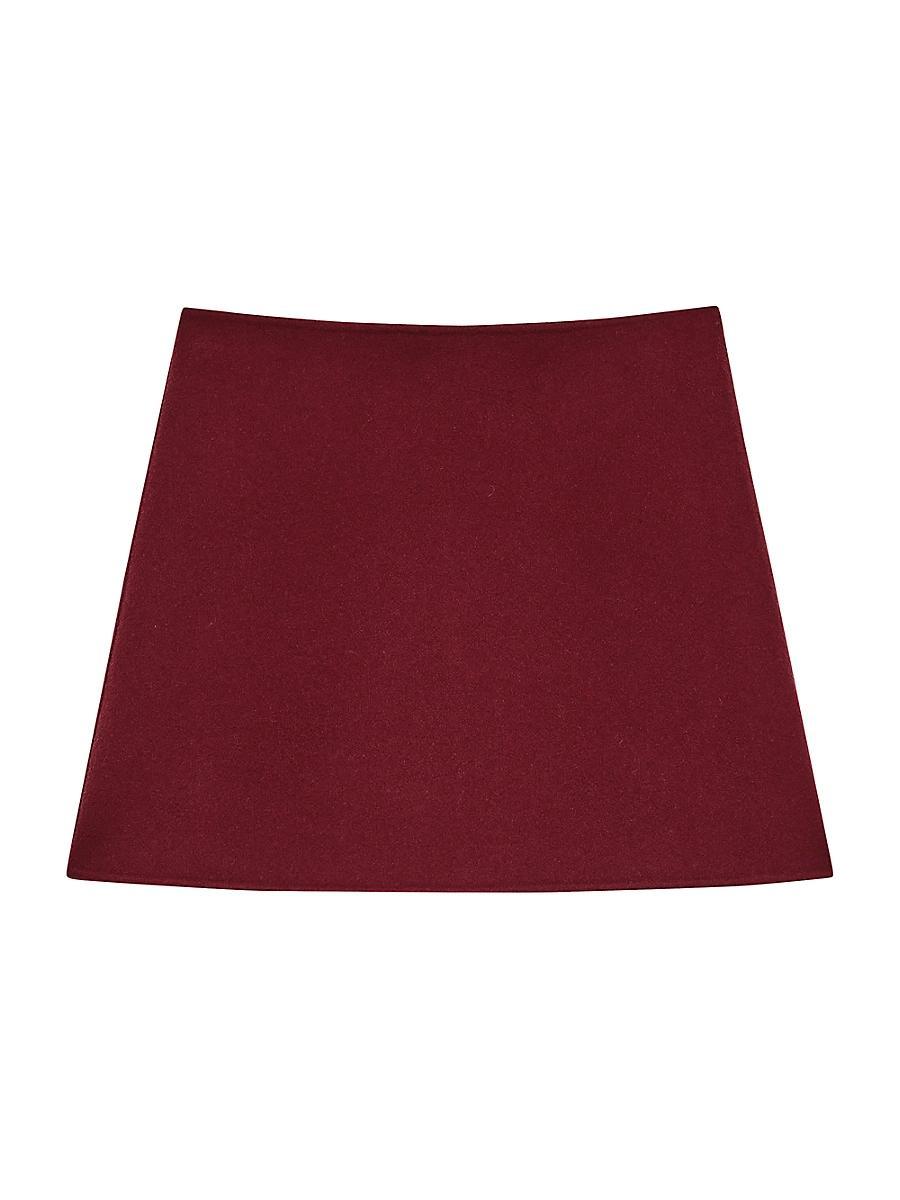 Womens Wool-Cashmere Miniskirt Product Image