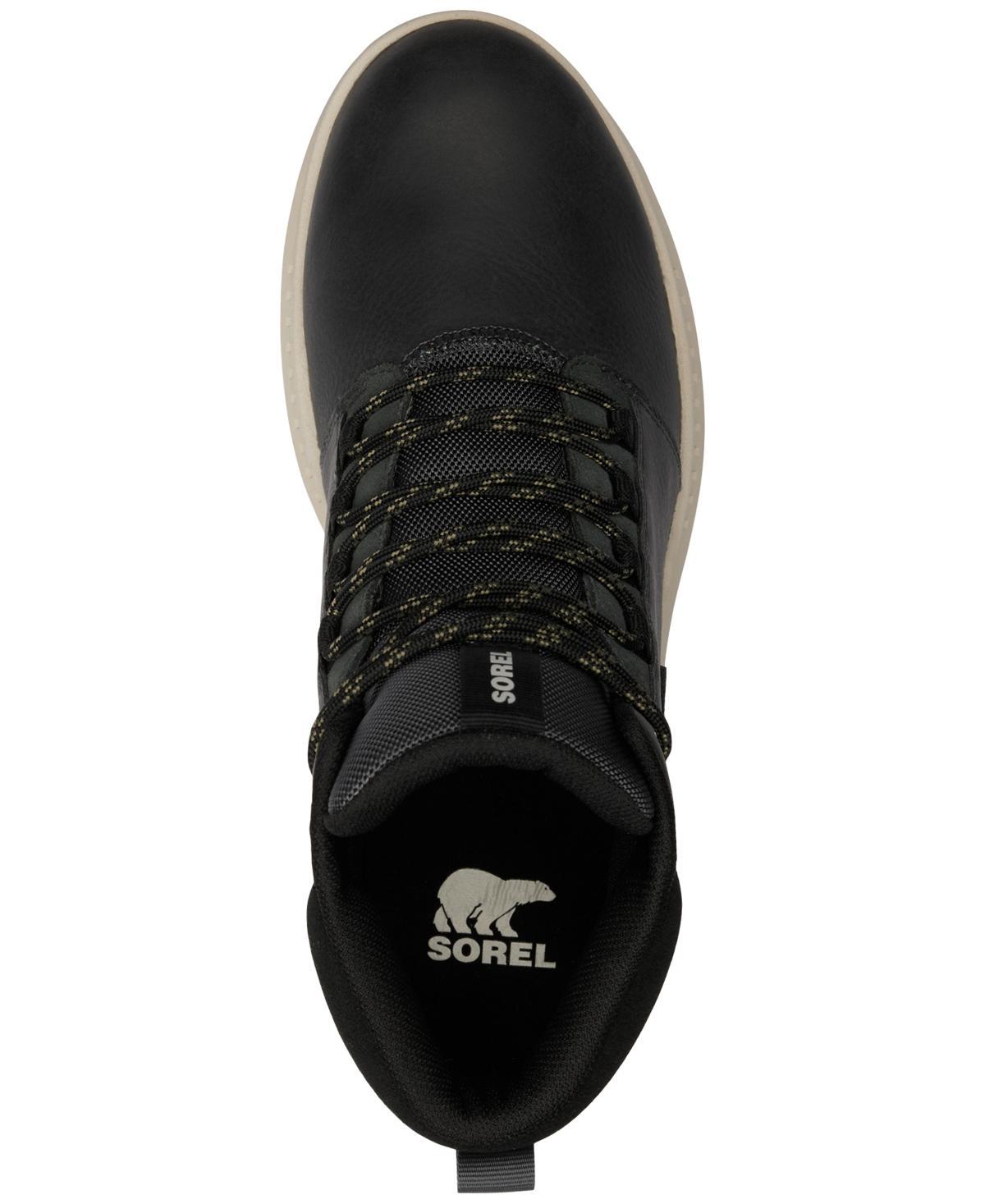 SOREL Men's Mac Hill Lite Mid Plus Waterproof Boots In Grill,black Product Image