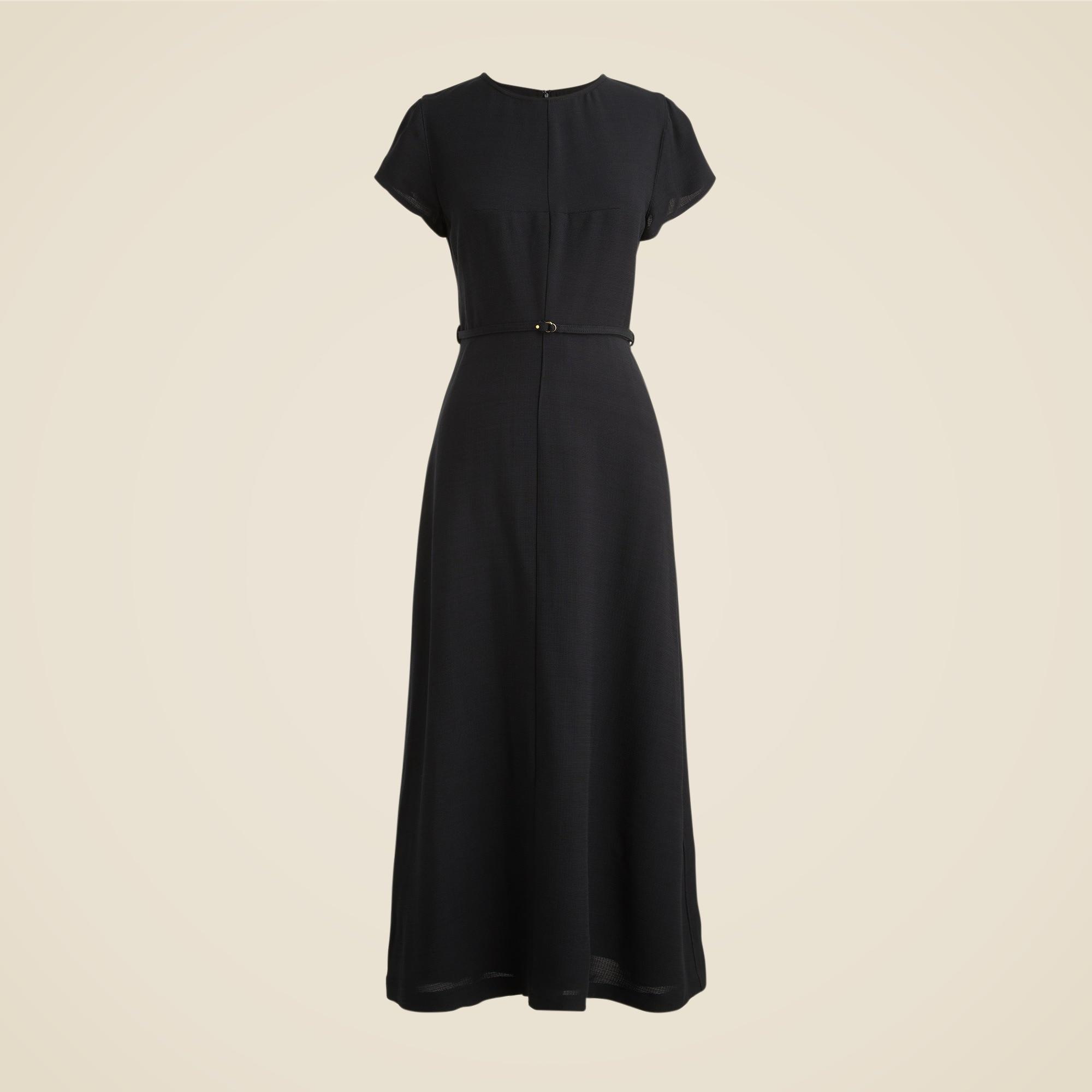 Corner-office dress in viscose canvas Product Image