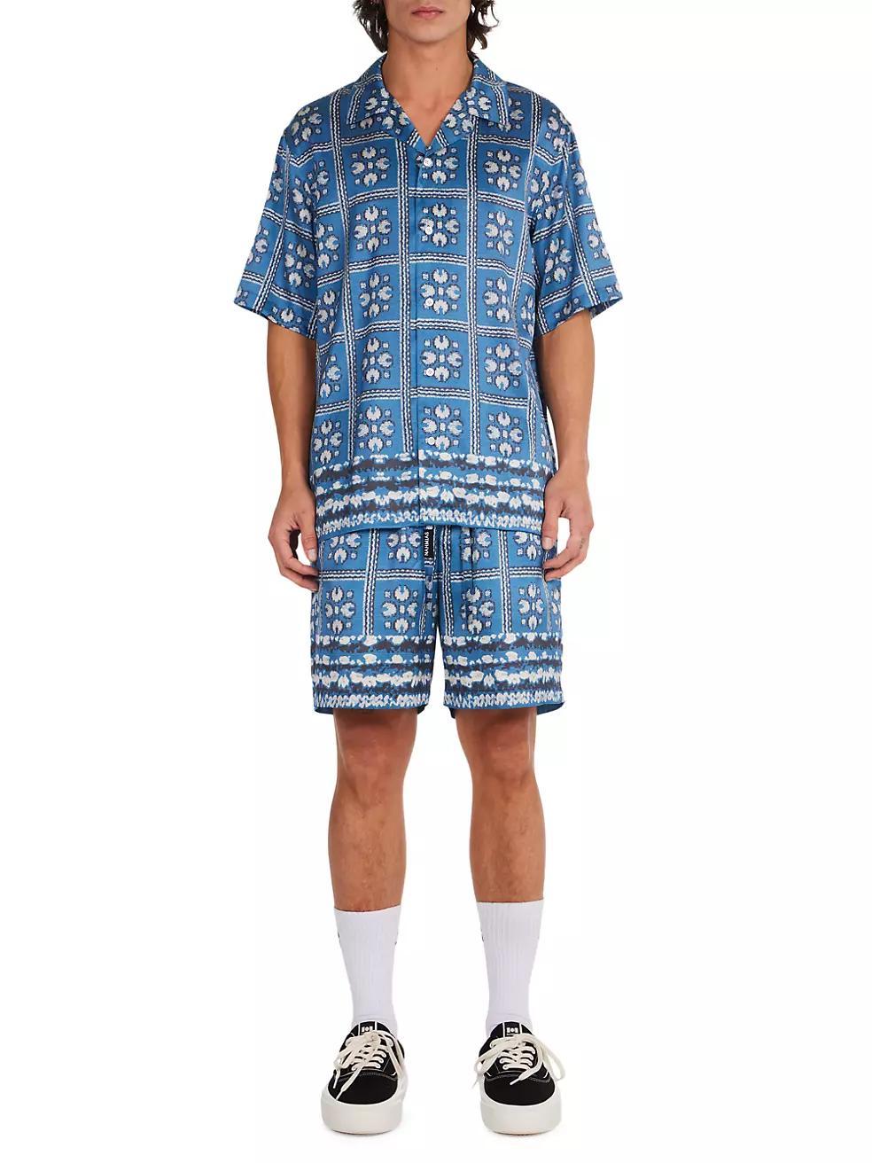 Summerland Ranch Tiled Silk Shirt Product Image