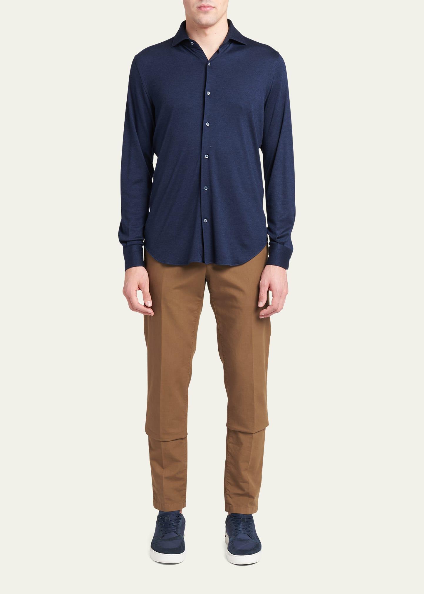 Mens Andrew Cashmere-Silk Sport Shirt Product Image