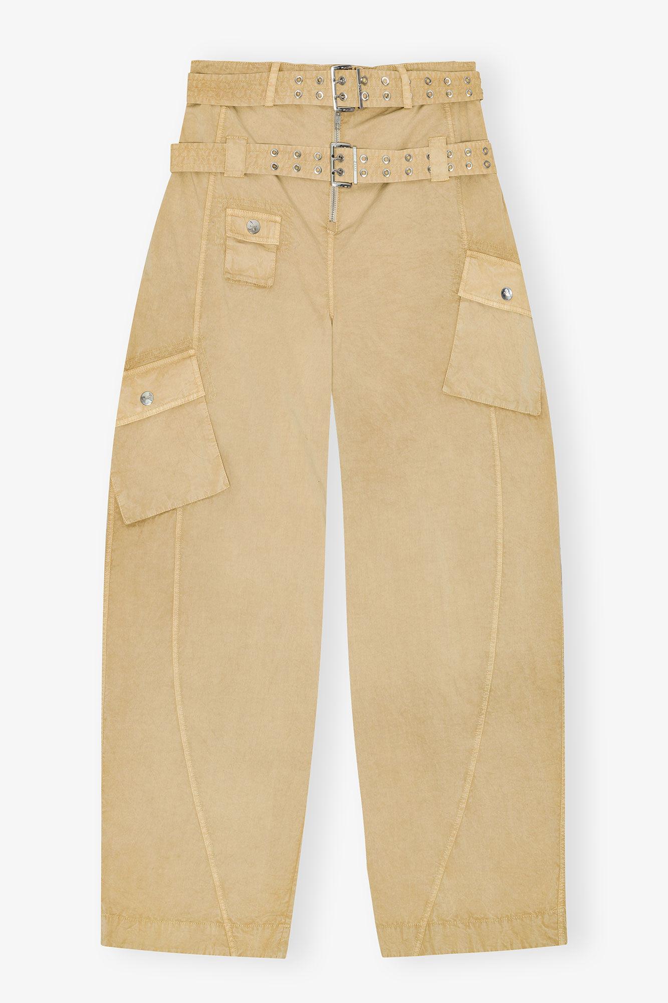 Washed Stretch Cotton Pocket Pants Product Image