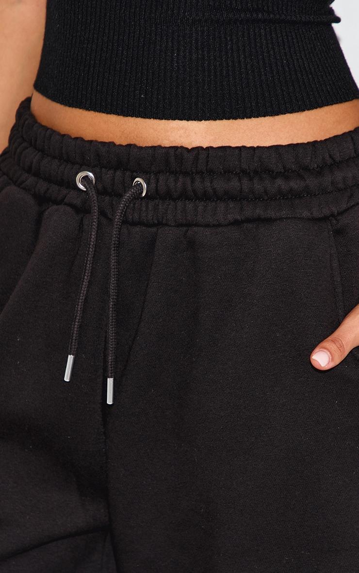 Petite Black Wide Leg Drawstring Sweatpants Product Image