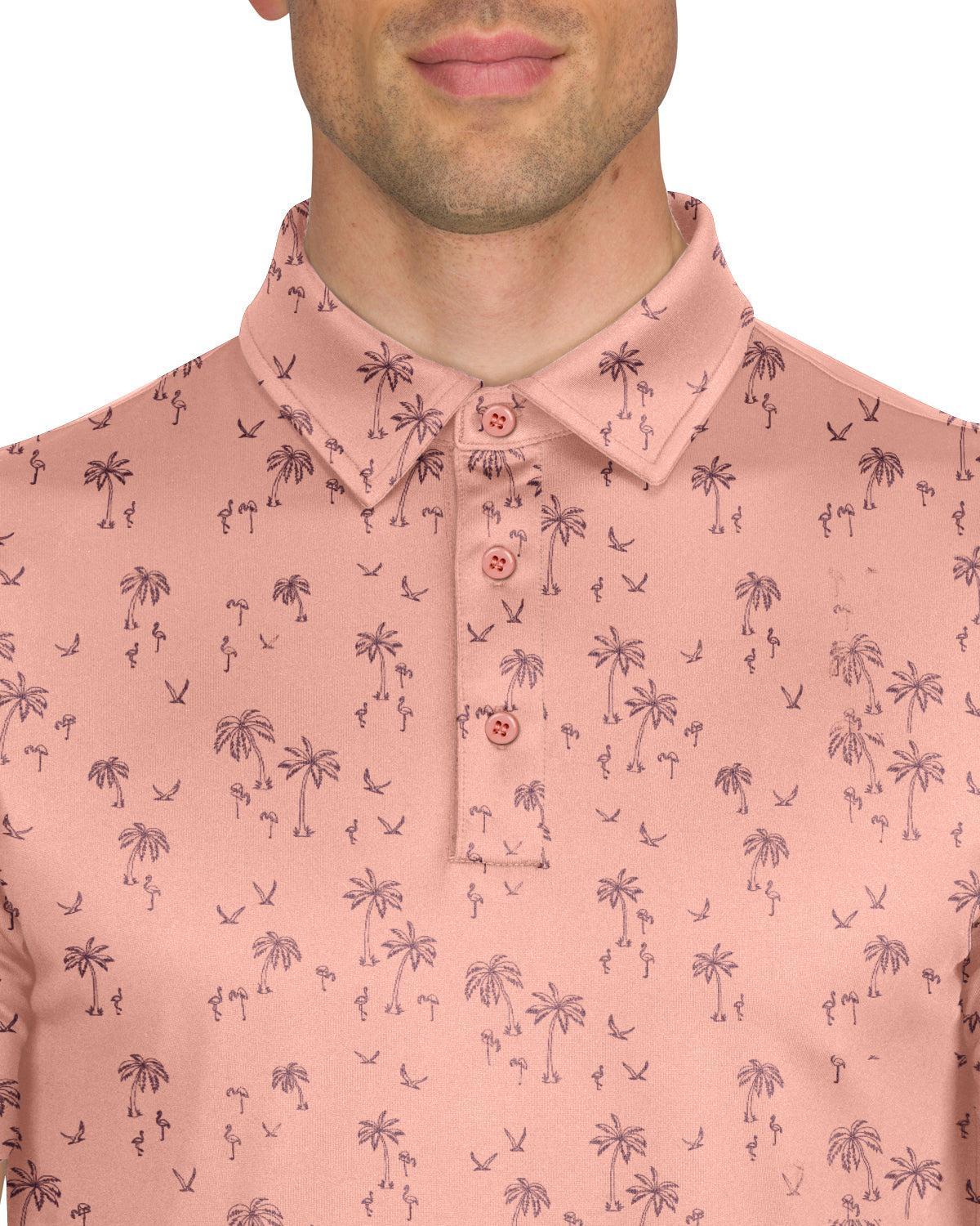 Three Sixty Six Men’s Print Golf Polos Product Image