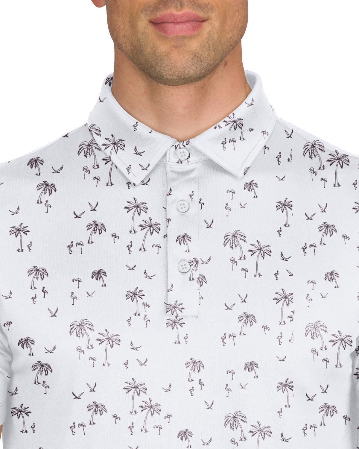 Three Sixty Six Men’s Print Golf Polos Product Image