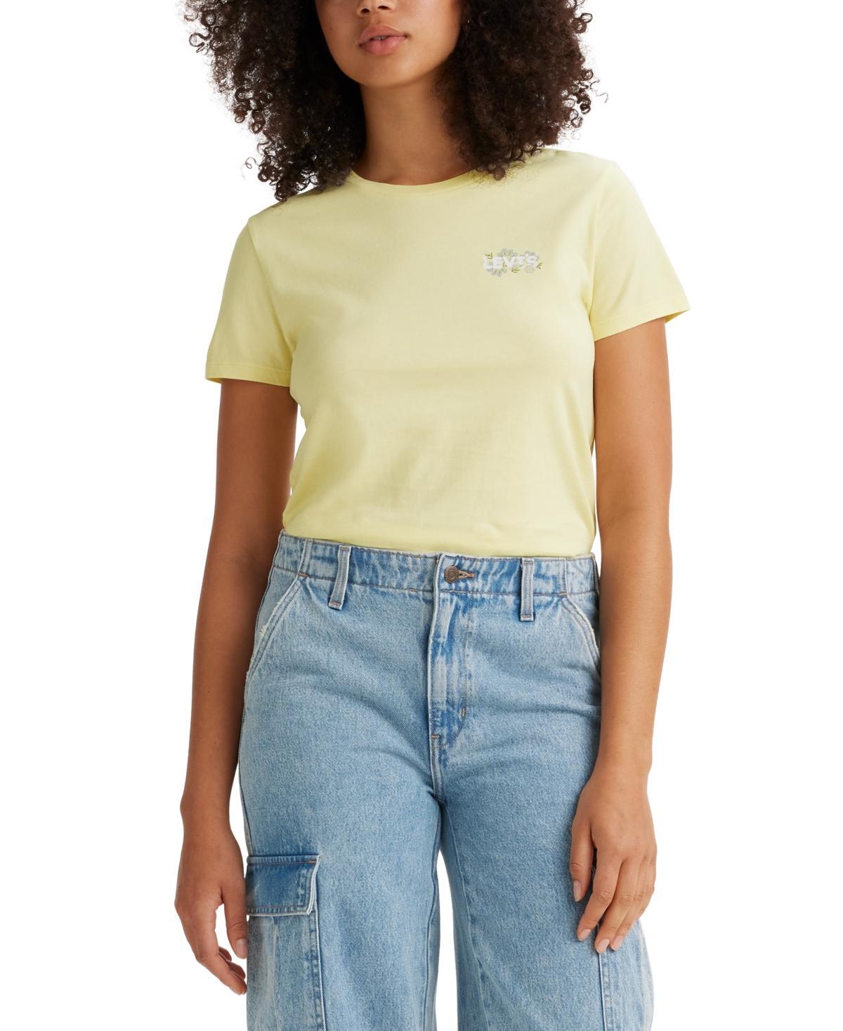 Women's Levi's® Logo Perfect Tee, Size: XS, Housemark Smokestack Product Image