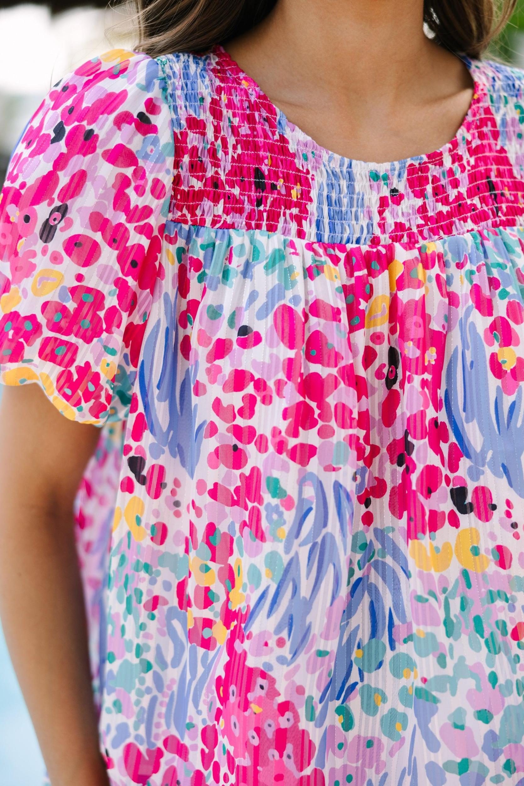 Find You Well Blue Floral Blouse Female Product Image