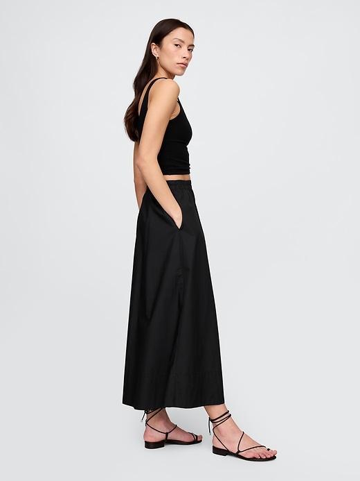 Poplin Maxi Skirt Product Image