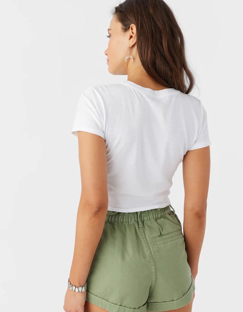 O'NEILL Y2K Butterfly Womens Baby Tee - WHITE Product Image