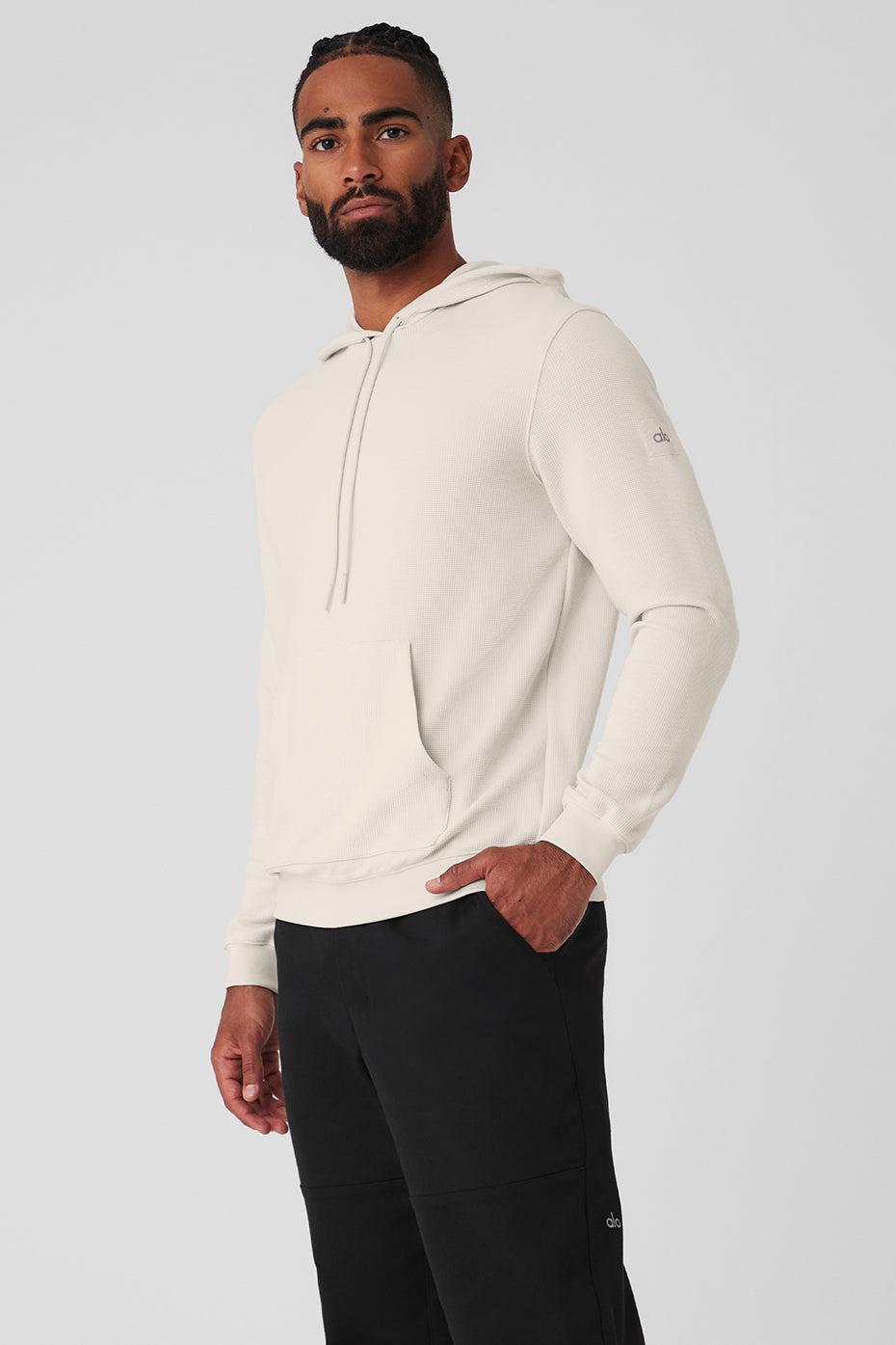 Micro Waffle Fast Break Hoodie - Bone Male Product Image