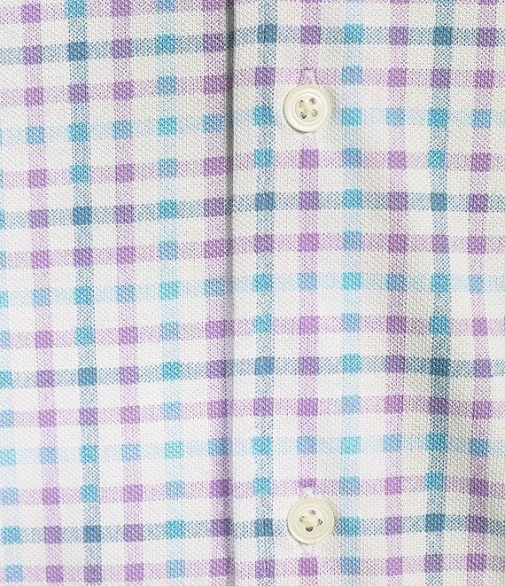 Cremieux Blue Label Check Knit Oxford Short Sleeve Woven Shirt Product Image