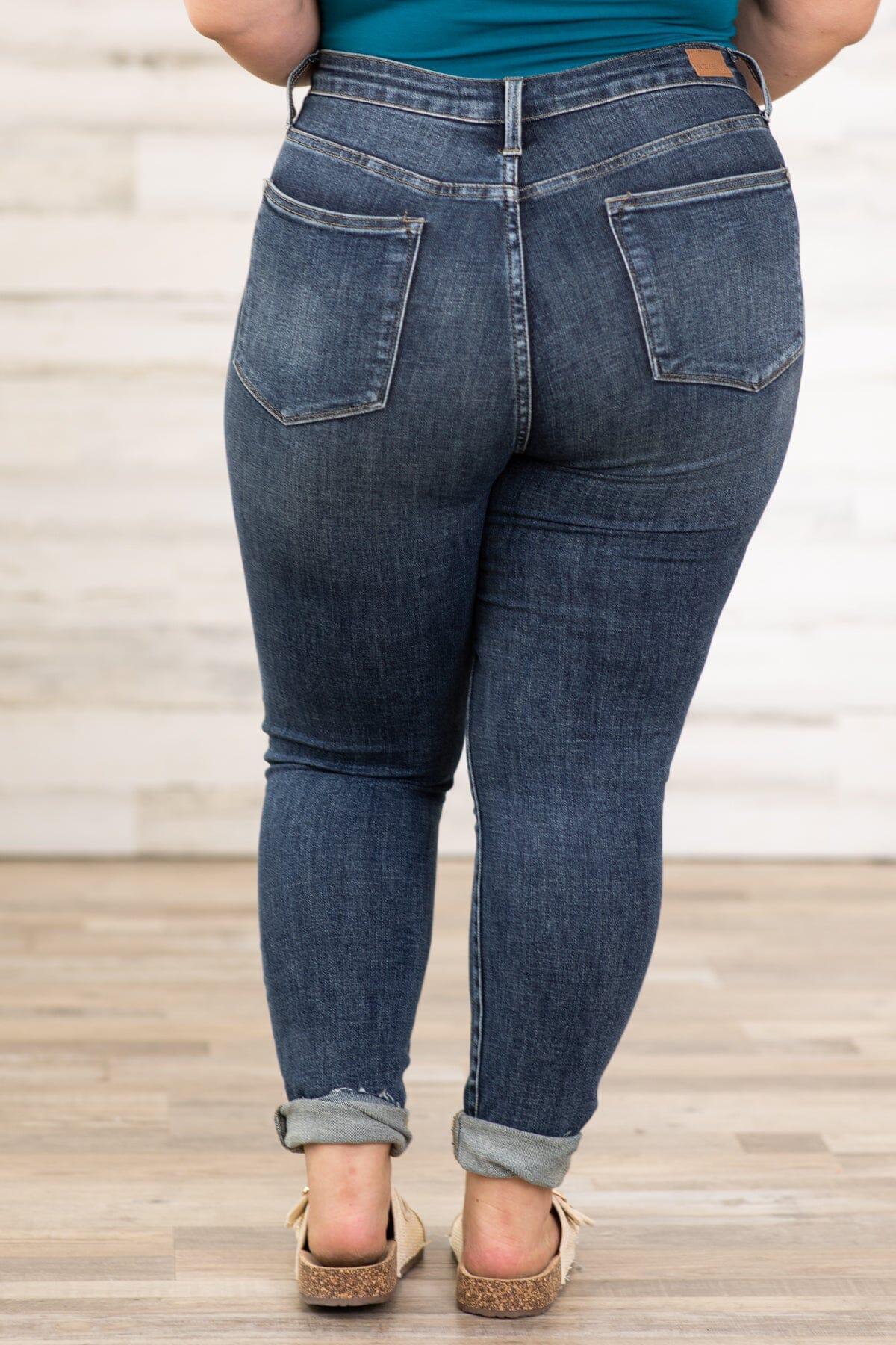 Judy Blue Dark Wash Tummy Control Jeans Product Image