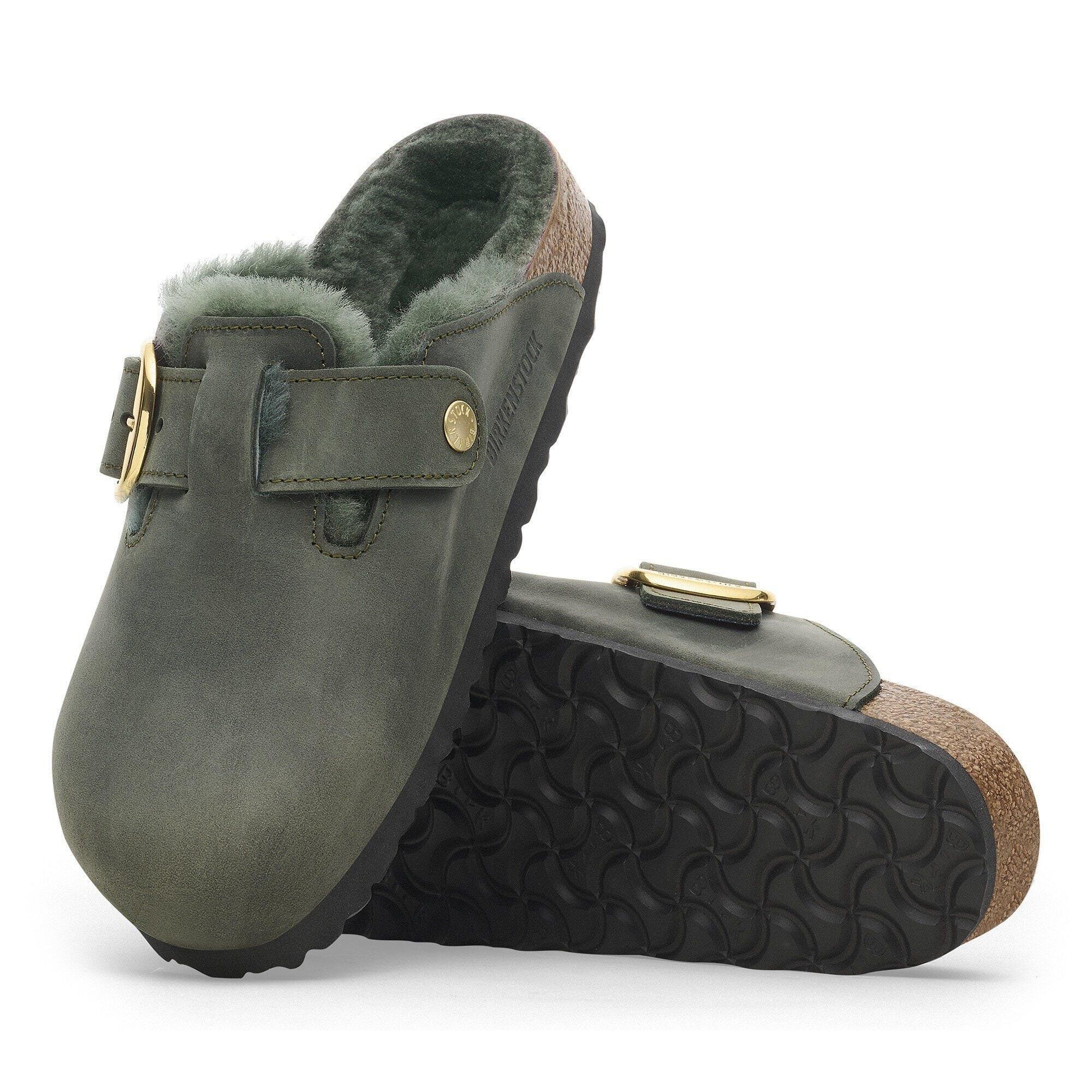 Boston Big Buckle Shearling Oiled Leather Zinfandel Product Image