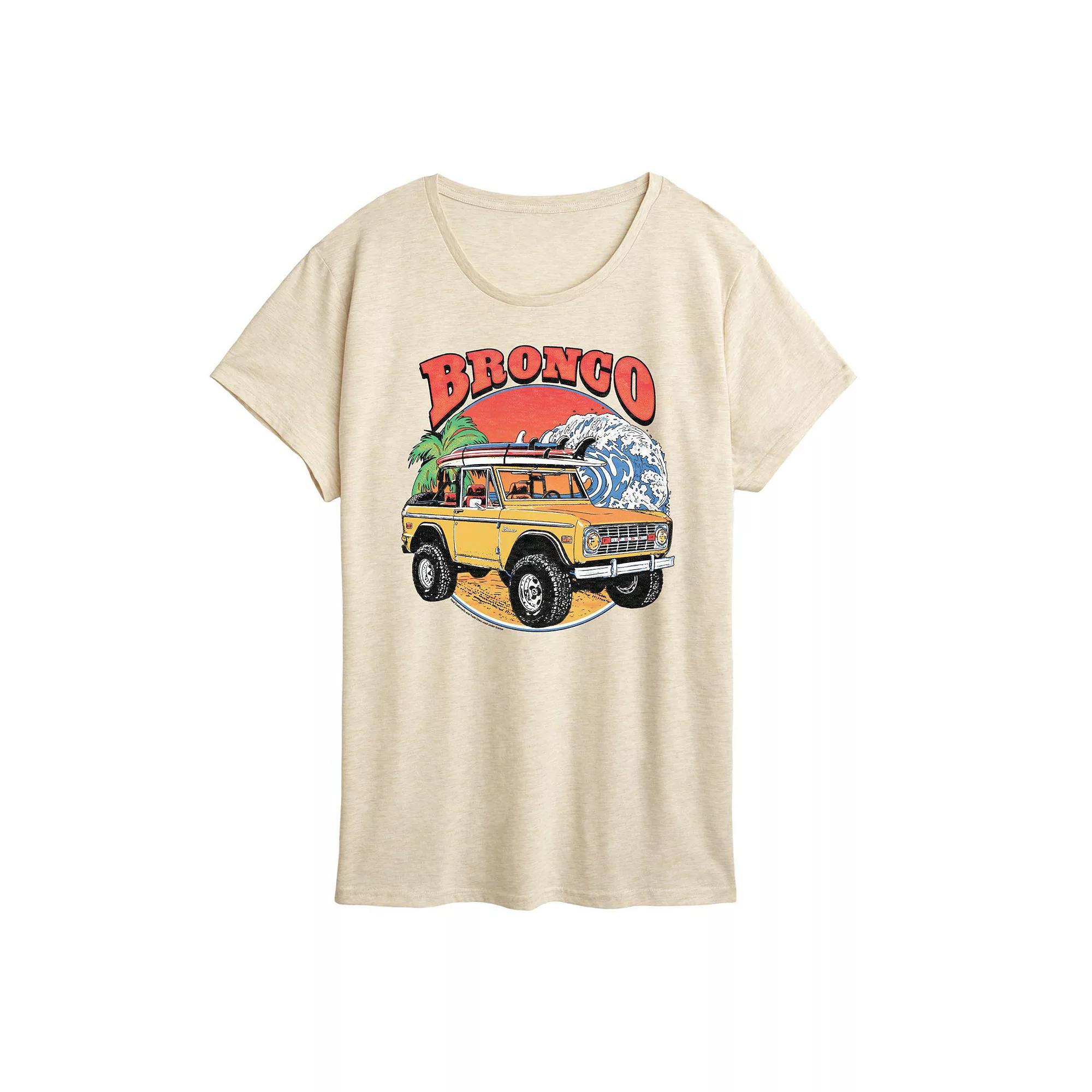 Womens Ford Bronco Beach Graphic Tee Product Image
