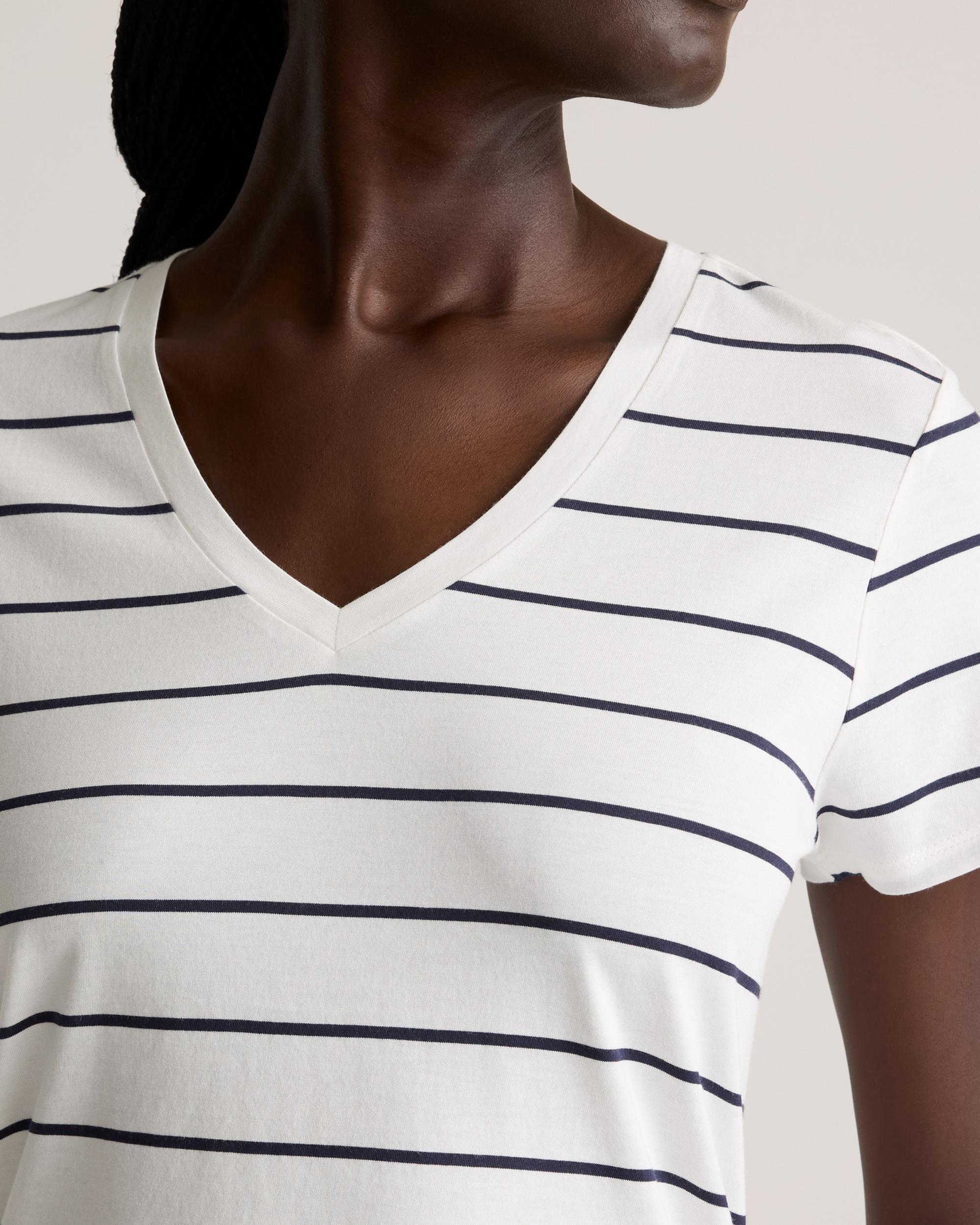 Quince | Women's Cotton Modal V-Neck T-Shirt Cotton/Modal Product Image