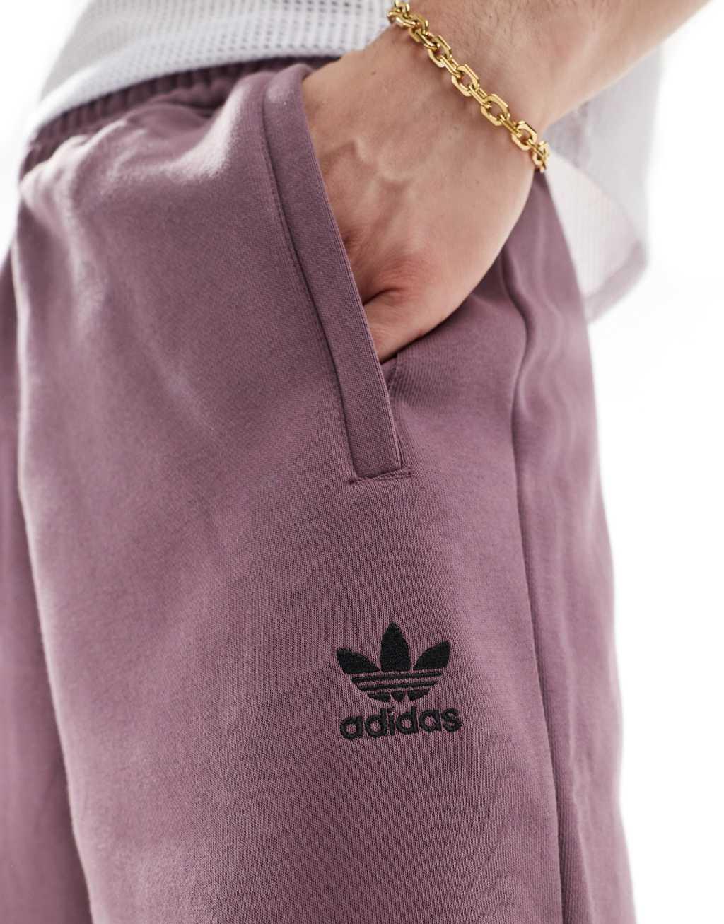 adidas Originals essential shorts in purple Product Image