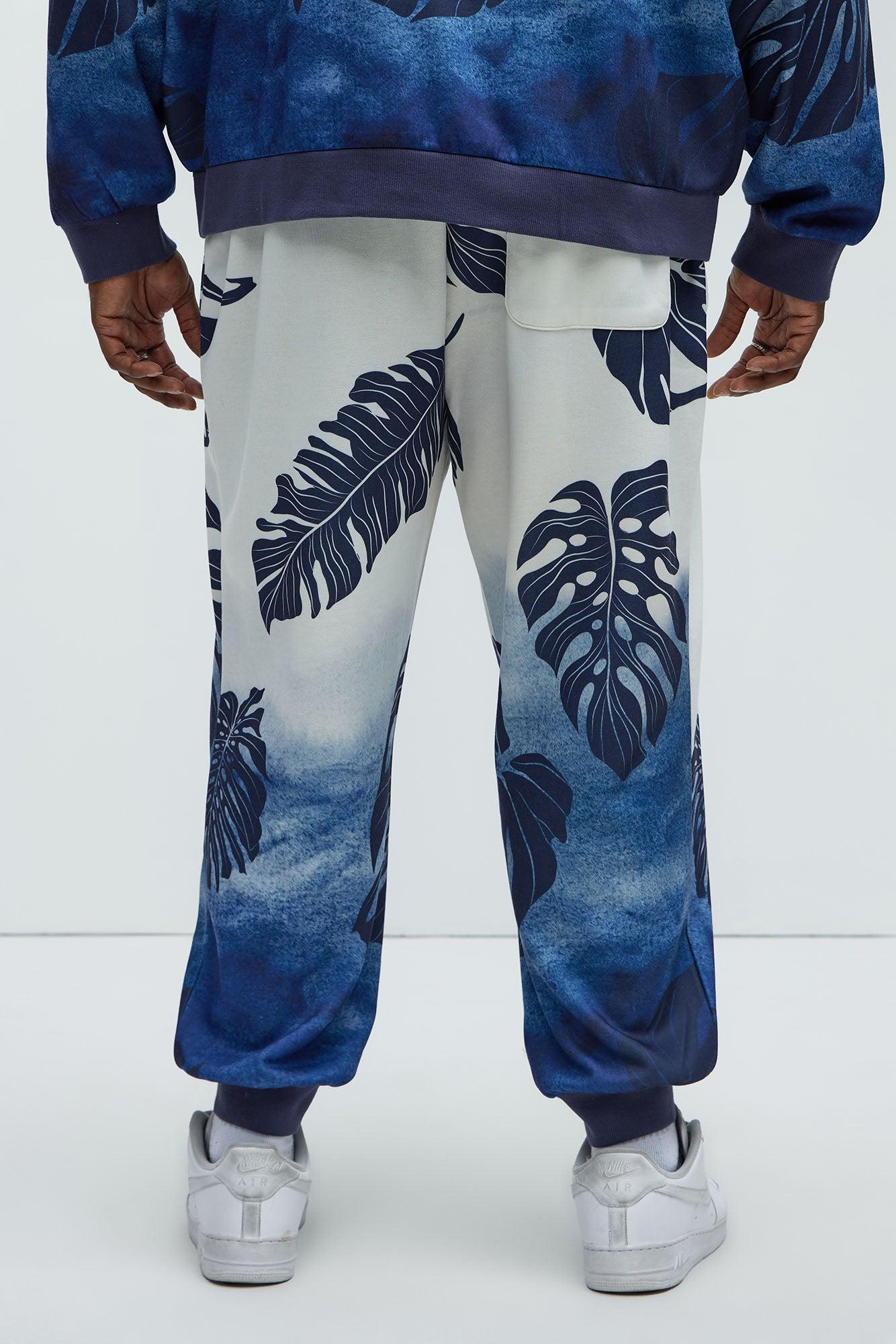 Pohai Printed Foliage Jogger - Blue/combo Product Image