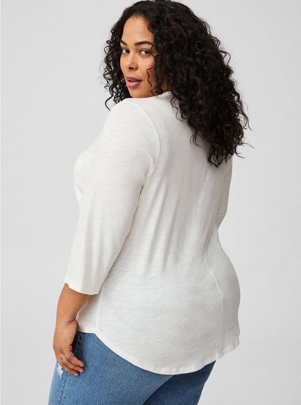 Vintage Slub V-Neck Top Product Image
