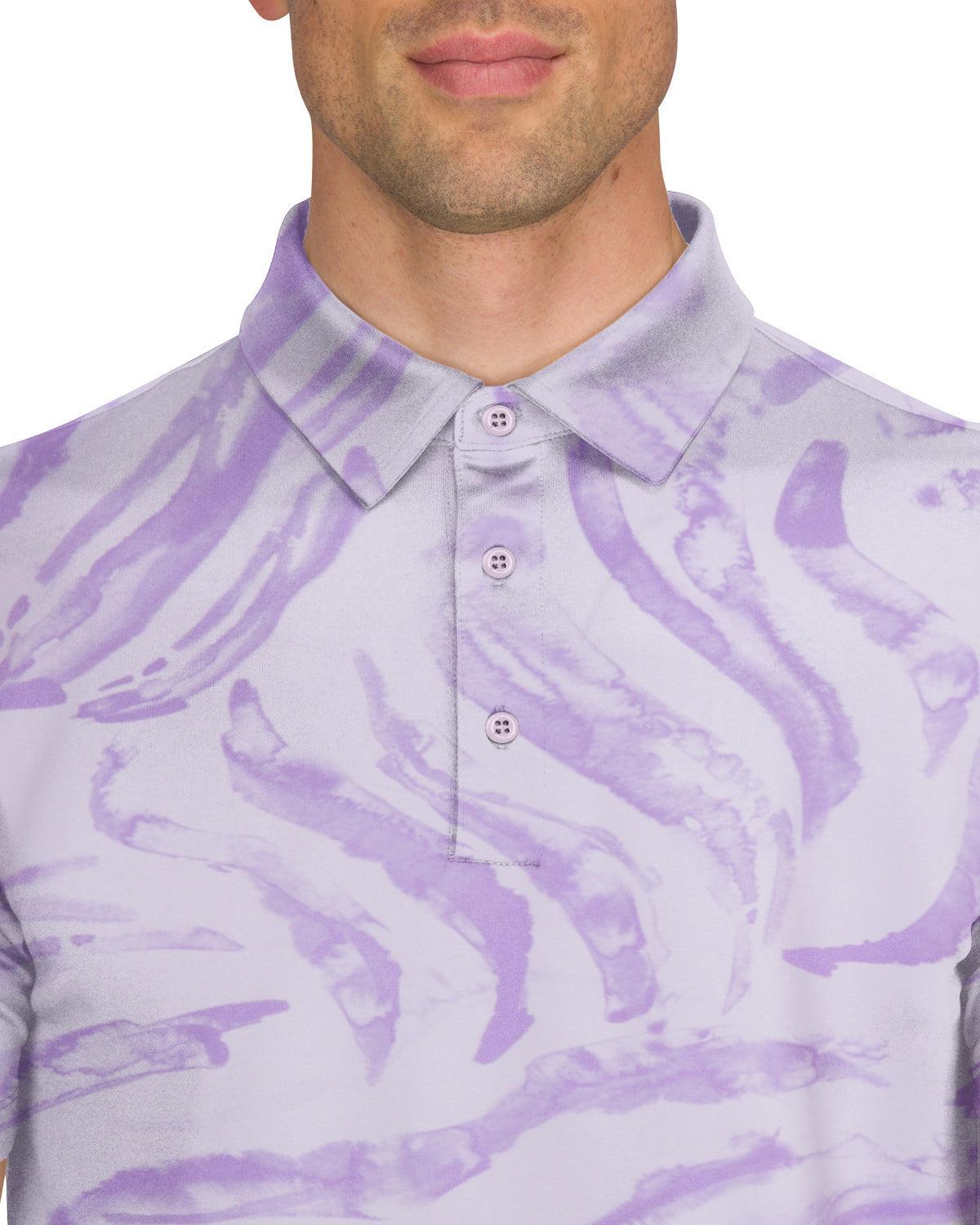 Three Sixty Six Men’s Print Golf Polos Male Product Image